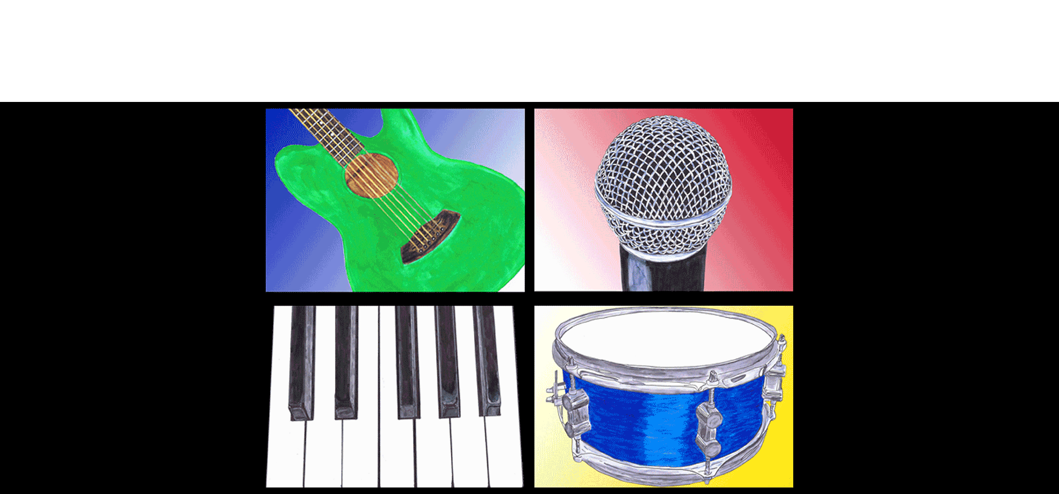 Piano Guitar Bass Drums Voice